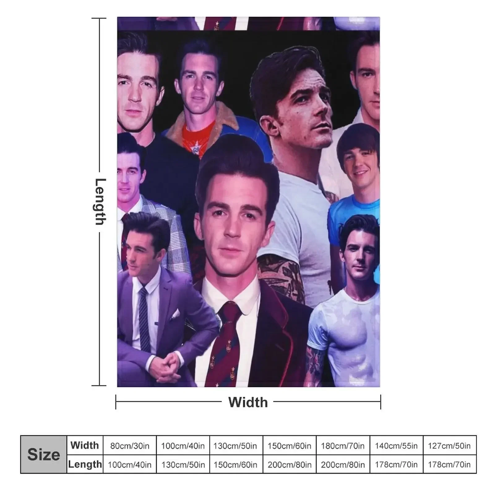 Drake bell collage tribute design 2022 Throw Blanket Custom Sofa Throw Beautifuls Weighted Polar Thermal Blankets