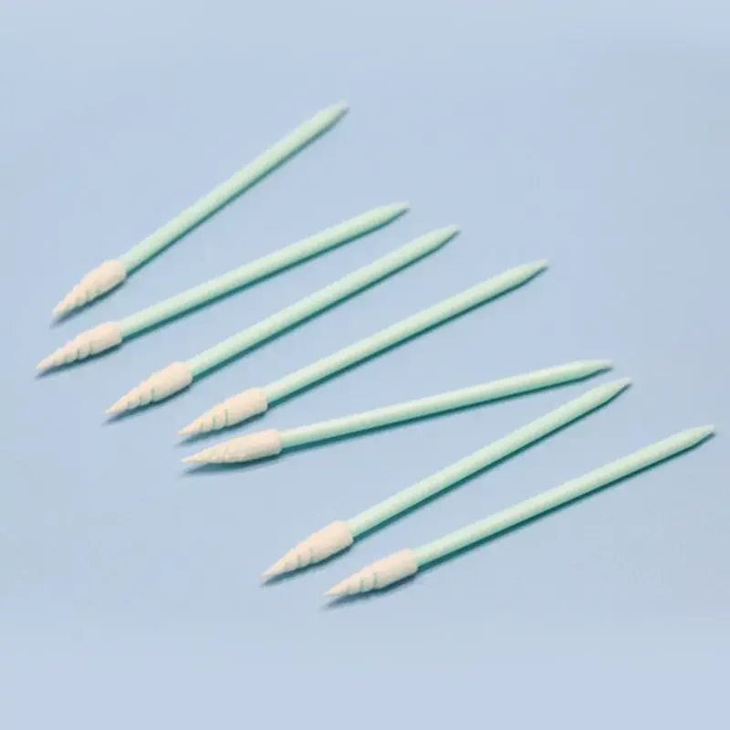 Sdotter 100Pcs Small Pointed Tips Cloth Head Cleaning Swab Lint Dust Free Sticks for PCB Board Electronics Small Area Camera C1F