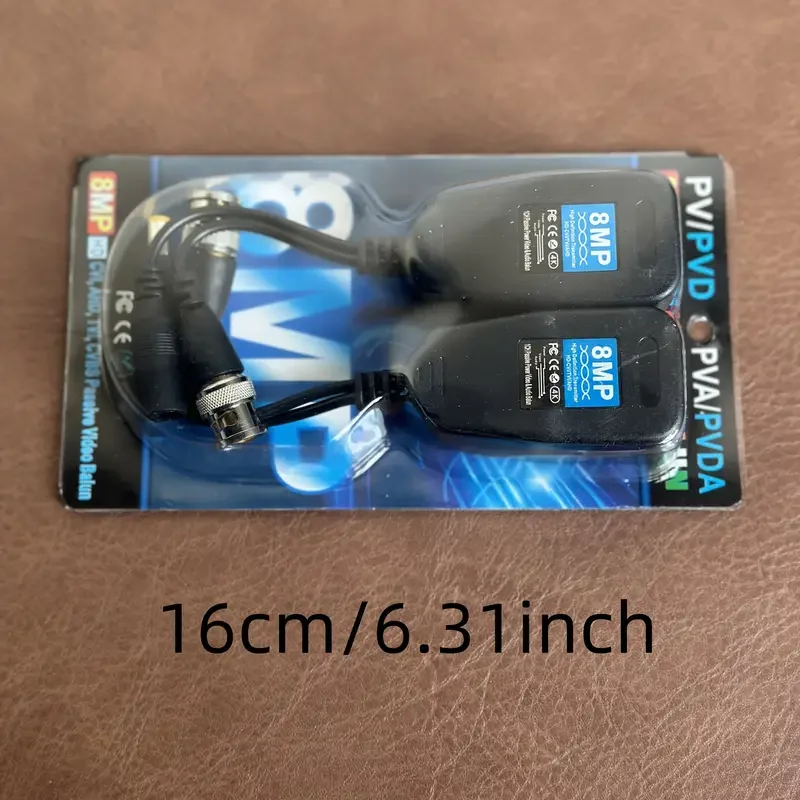 BNC إلى RJ45 فيديو Balun 8MP موصلات الإرسال والاستقبال BNC ذكر لكاميرا CCTV AHD/CVI/TVI/CVBS
