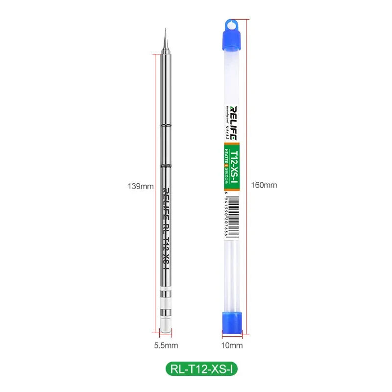 RELIFE RL-T12-XS-I/J/K/SK Soldering Iron Tips for Most T152 Universal Rapid Heat Conduction Welding Head Core Part Tools