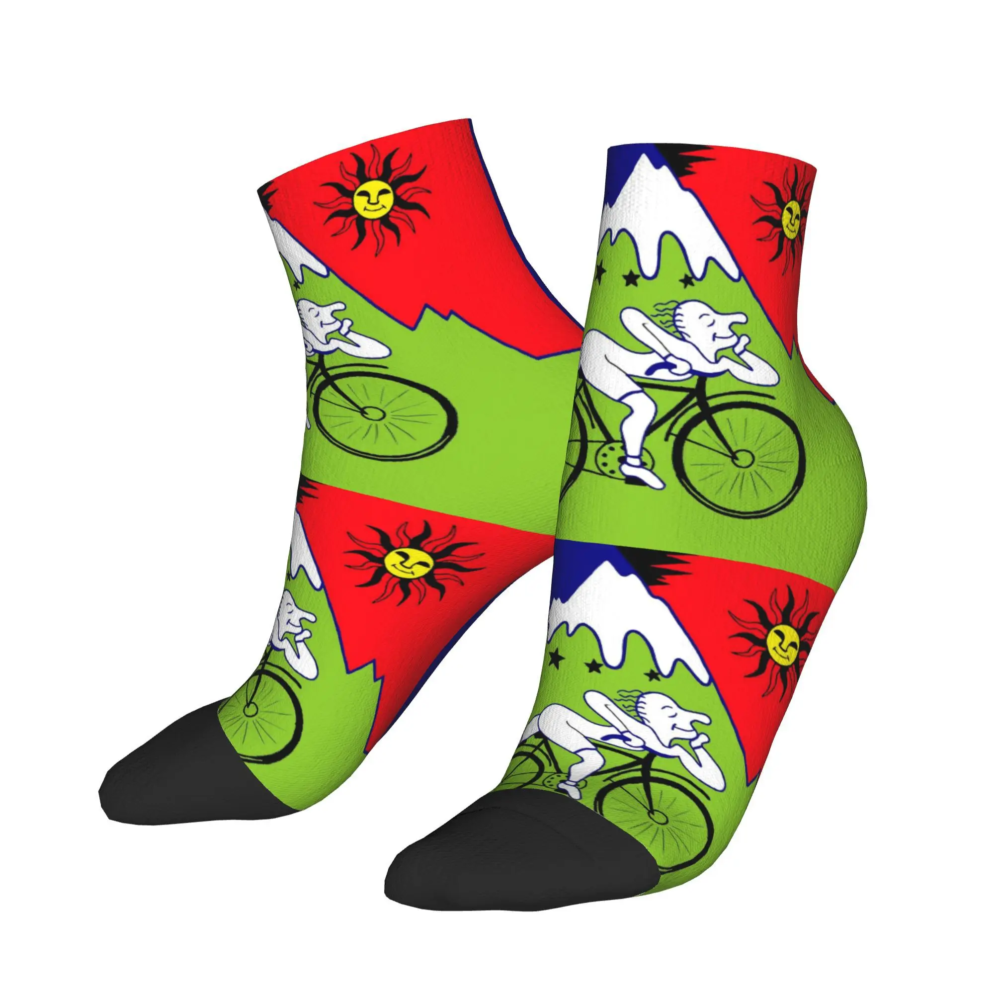 

Bicycle Day Ankle Socks Anti-Slip High Quality Outdoor Socks For Men Summer Vintage Design Sock