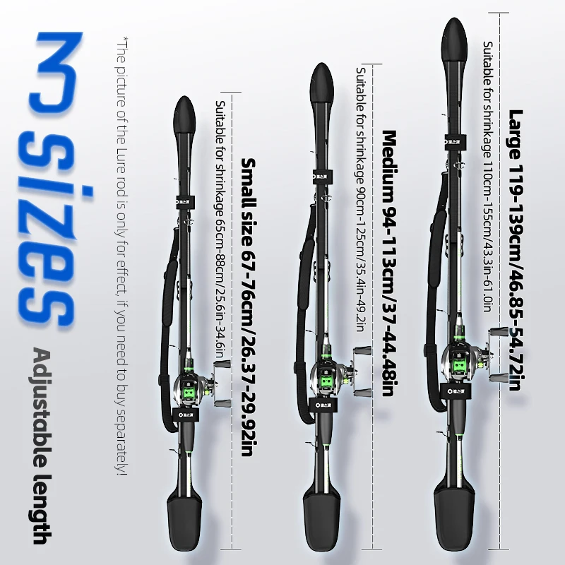 YUZHIYUAN Fishing Rod Holder Belt Lure Rod Sea Fishing Rod Holder S/M/L Size Fishing Rod Protection Belt Holder Fishing Supply