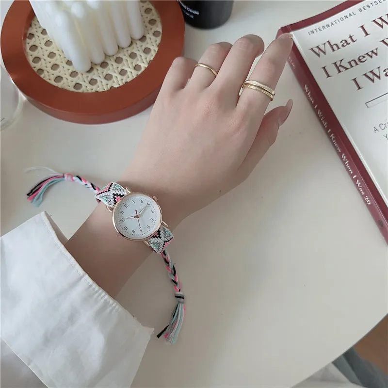 Ladies Knitted Style Watch Exquisite Disc es Bohemian Birthday Gift