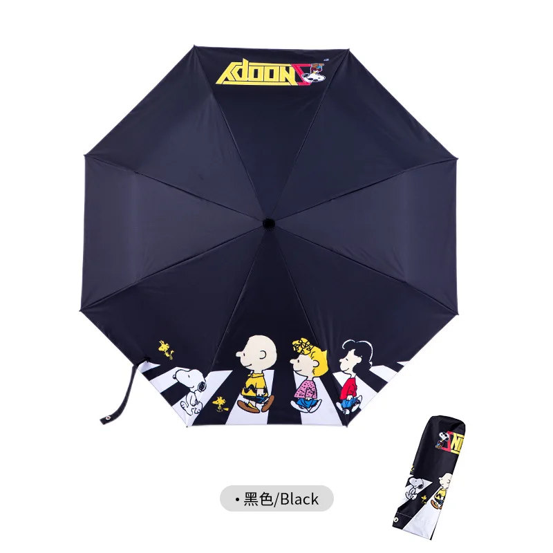 Snoopy Umbrella Girl Cartoon Fold Sun Protection Child Sun Umbrella Boys Rain or Shine Cute Student Snoopy Parasol Wholesale