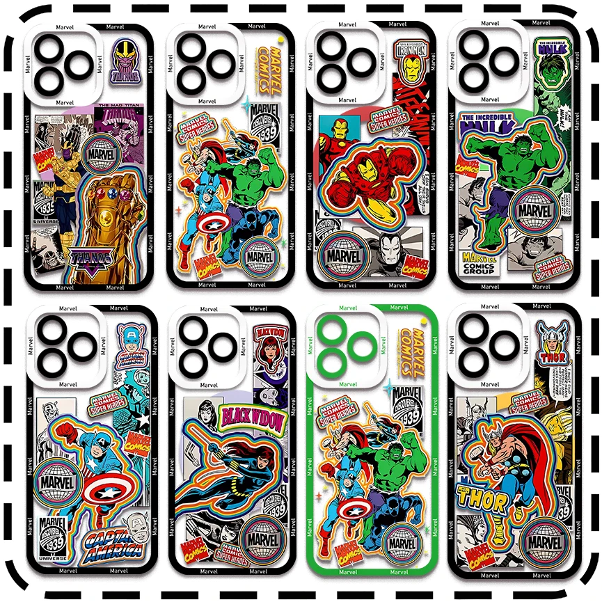 Marvels Spiders Men Super ForePhone Case, Xiaomi Redmi Note 13 12 12S 11 10 9 9s 9T 8 A1 A2 A3 K40 Pro Plus 4G 5G Cover