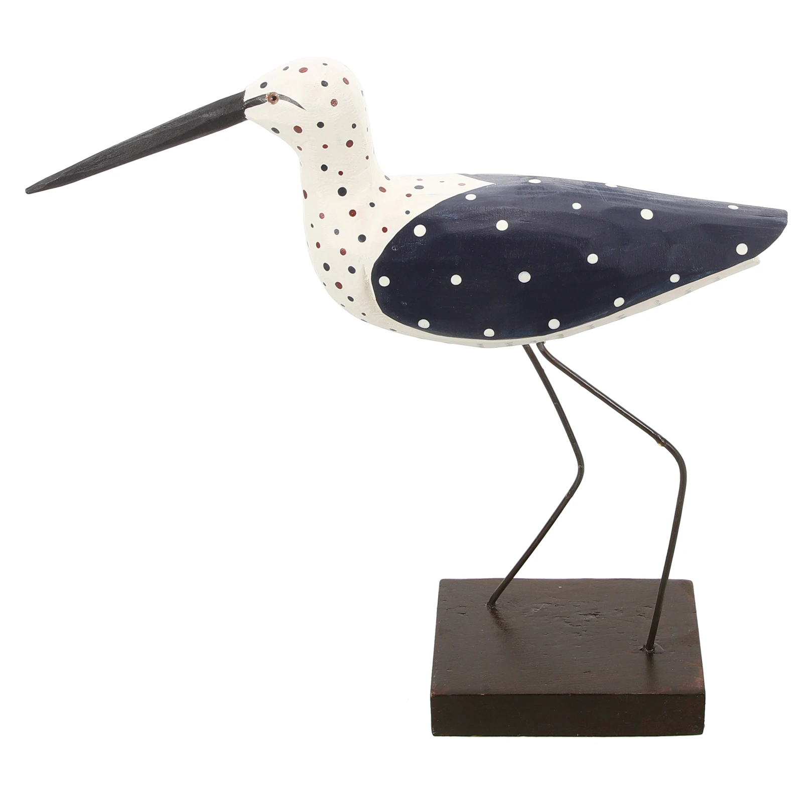 

Wooden Seabird Statue Delicate Sea Figurine Indoor Outdoor Decoration Beach Theme Ornament Small Seagull Model Desk Home