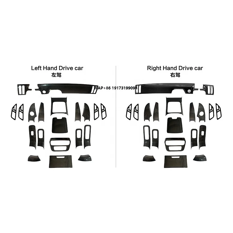 

Car Accessories S-Class W223 Dry Carbon Fiber Decorative Accessories Interior Trim Panels S350 S400 S450 S500 Auto Parts