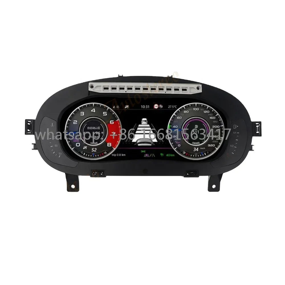 For Volkswagen CC 2014 LCD Dashboard Auto Player Digital Cluster Instrument Panel Multifunctional QLED Speed Meter Head Unit