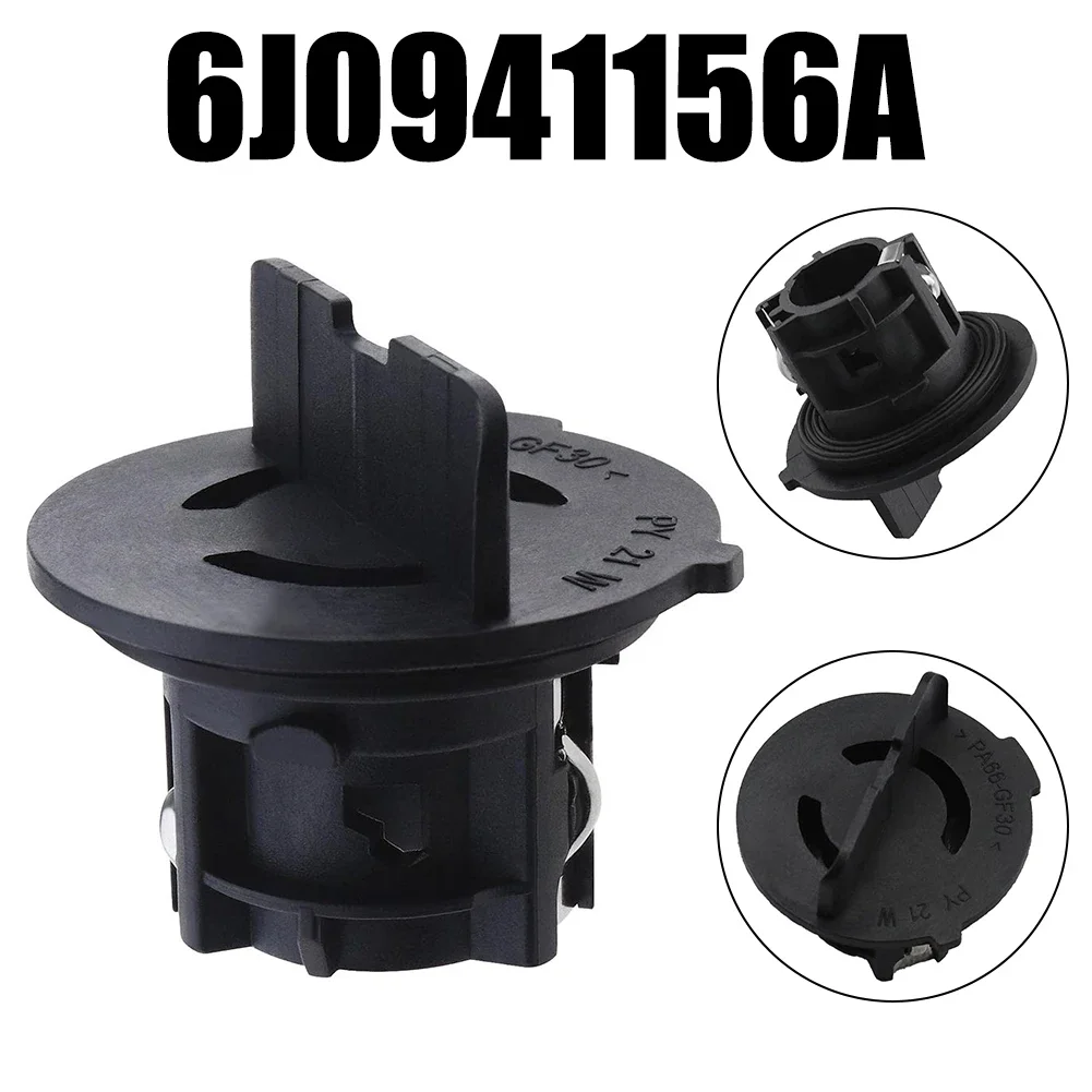 1 Stück Tagfahrlicht-Glühbirnenhalter Schwarz 6J 0941156 A Für Seat Für Ibiza 2009-2012 Für Leon 2013-2017 Auto Scheinwerfer Basis