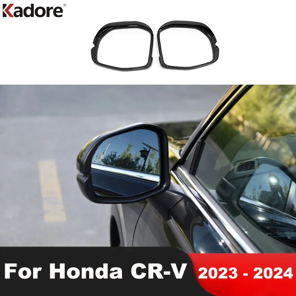 

Rearview Mirror Eyebrow Cover Trim For Honda CRV CR-V 2023 2024 Carbon Car Side Mirror Sun Visor Rain Shield Guard Accessories