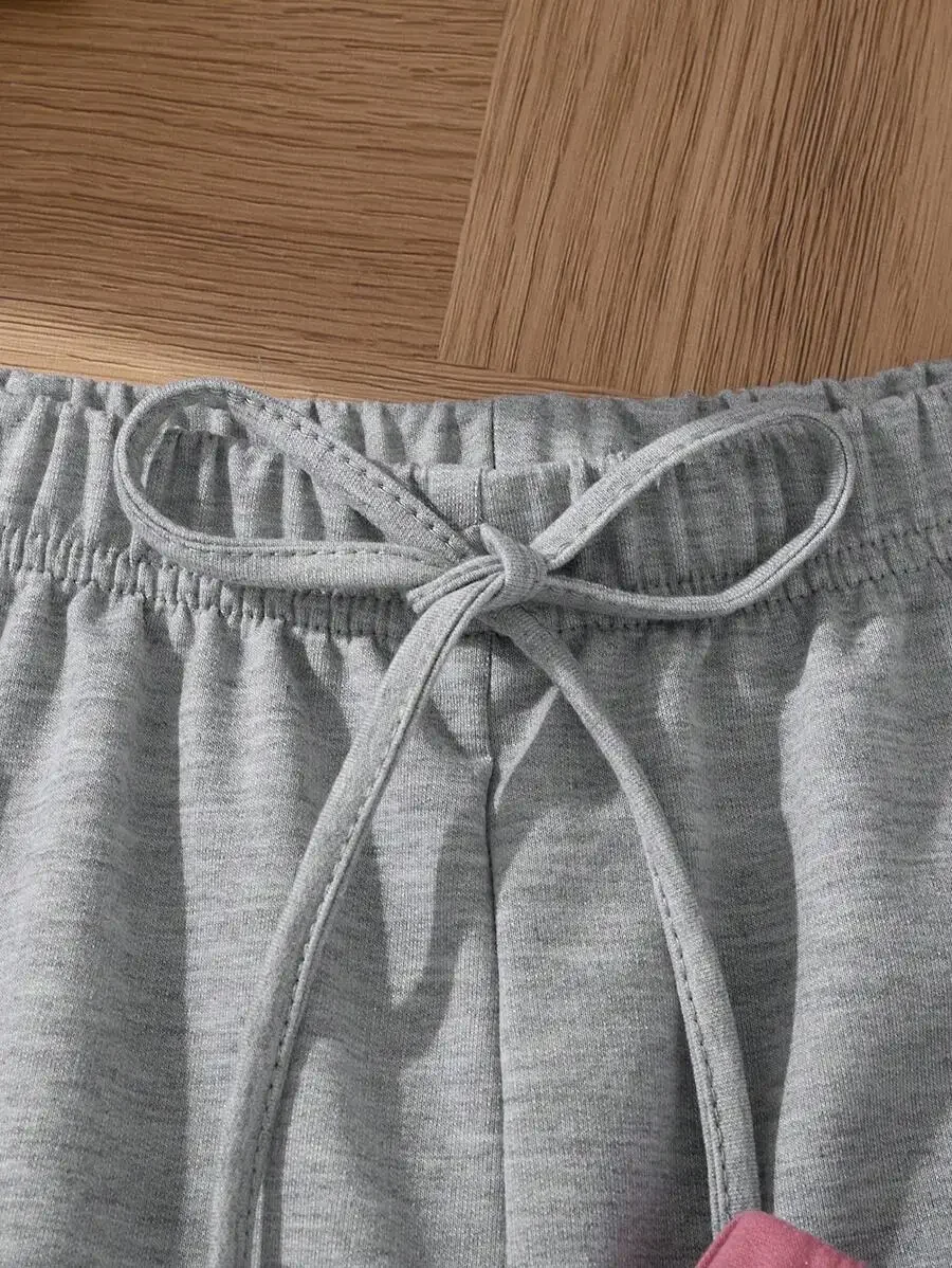 

3-Pack Soft Gray Womens Elastic Waist Drawstring Lounge Sleep Shorts