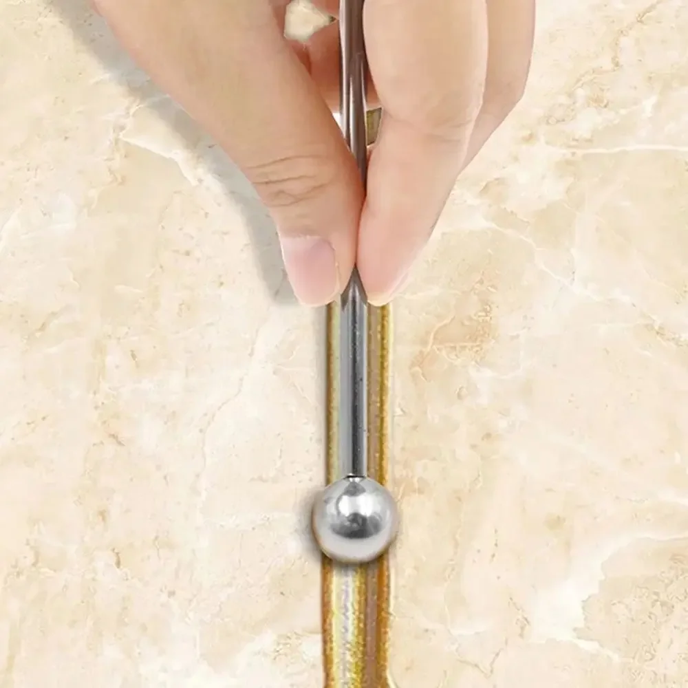 Steel Pressed Ball Stick Beauty Seam Construction Tool Ceramic Tile Gap Repair DIY Floor Ceramic Tile Grout Repair Pressure Tool