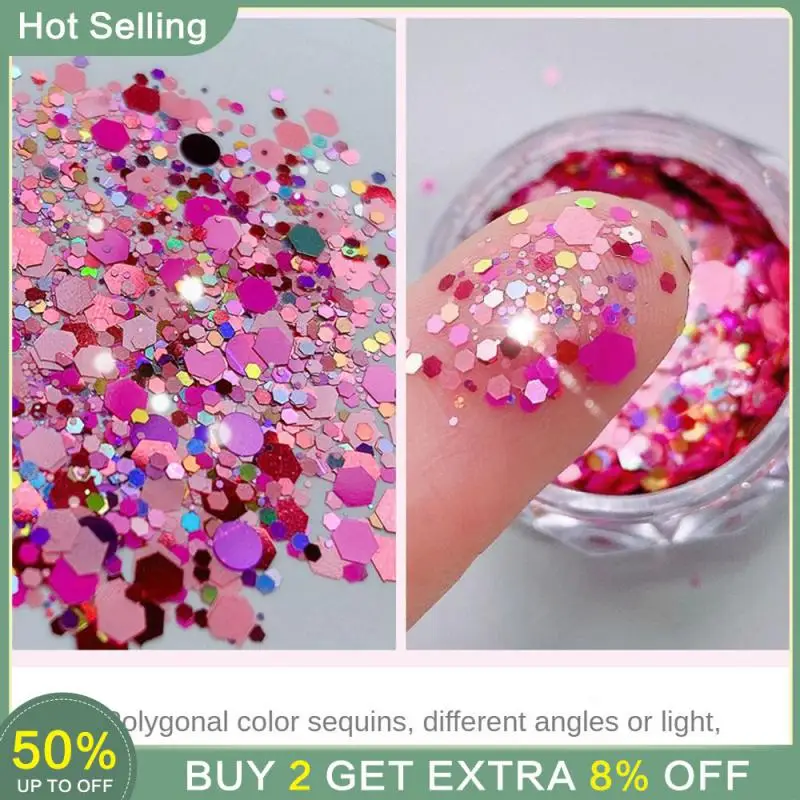 Gradient Sequins Manicure Easy To Use Mermaid Nail Sequins Nail Art Manicure Sequins Glitter Multi-function Nail Accessories New