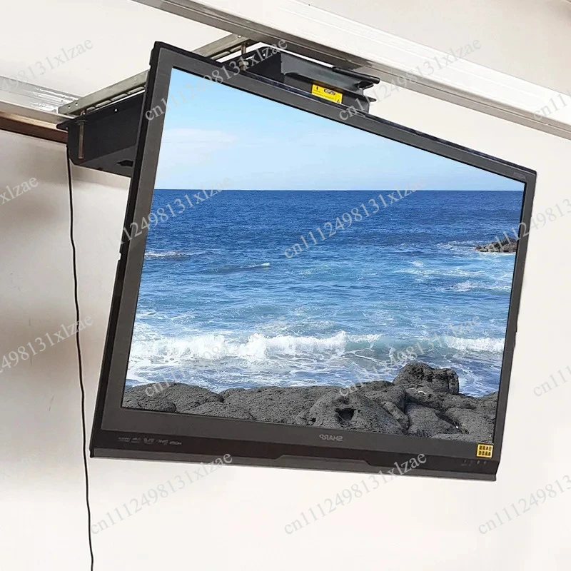 

Hidden Electric Ceiling TV Lift 80KG, Motorized Pull-Down Flip Lifting Platform for 32-85″ Wall Mounted TVs