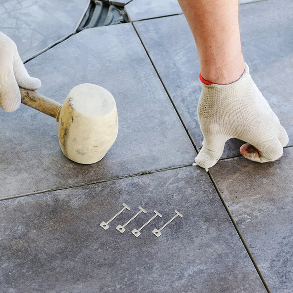 200 шт. система выравнивания стальной плитки, многоразовые прокладки для пола, керамический выравниватель