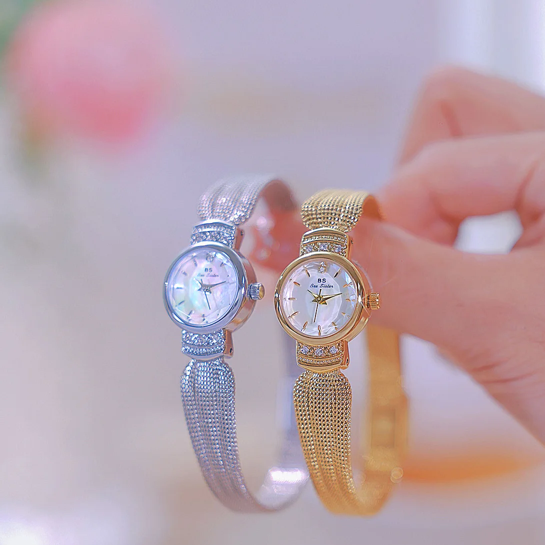 Classic Retro Luxury Jewelry Wheat Ear Watch Strap Unique Rhinestone Women\'s Watch Pointer Gold Silver Waterproof Clock Gift+Box