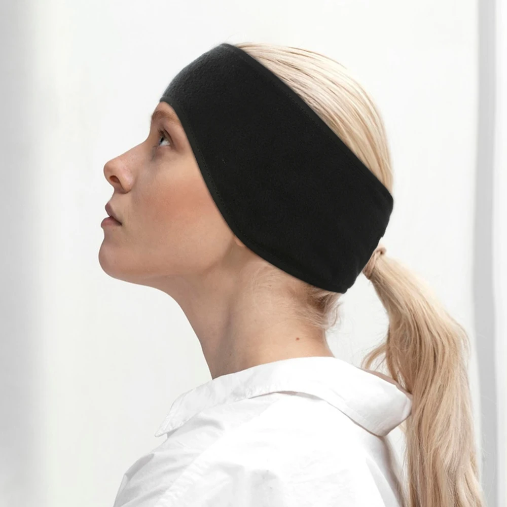 Winter Women Yoga Sports Sweatband Headband Ponytail Holder Running Cycling Ear Cover Female Ear Warmer Outdoor Hair Band