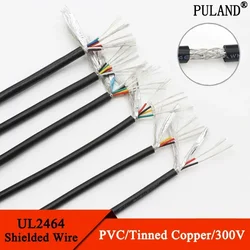 5/10M UL2464 Shielded Wire 26AWG 24AWG 22AWG Channel Audio Line 2 3 4 5 6 8 Cores Copper Signal Control Cable Sheathed Wires