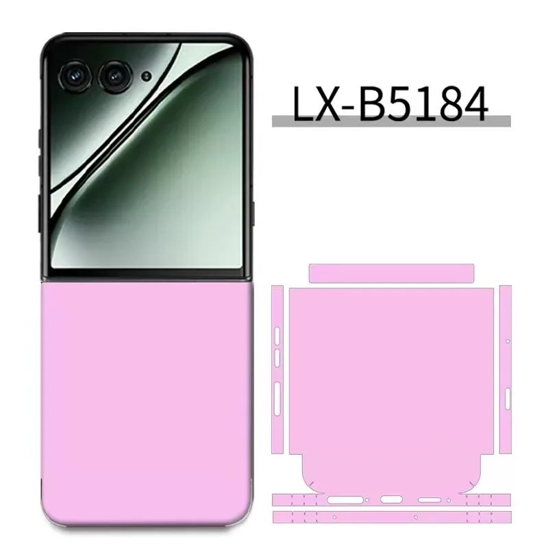 

Plain Color Anti-Scratch Phone Skin For Motorola Razr 60 50 Ultra Back Decal Matte Film For Moto Razr 40 50 Decal Sticker