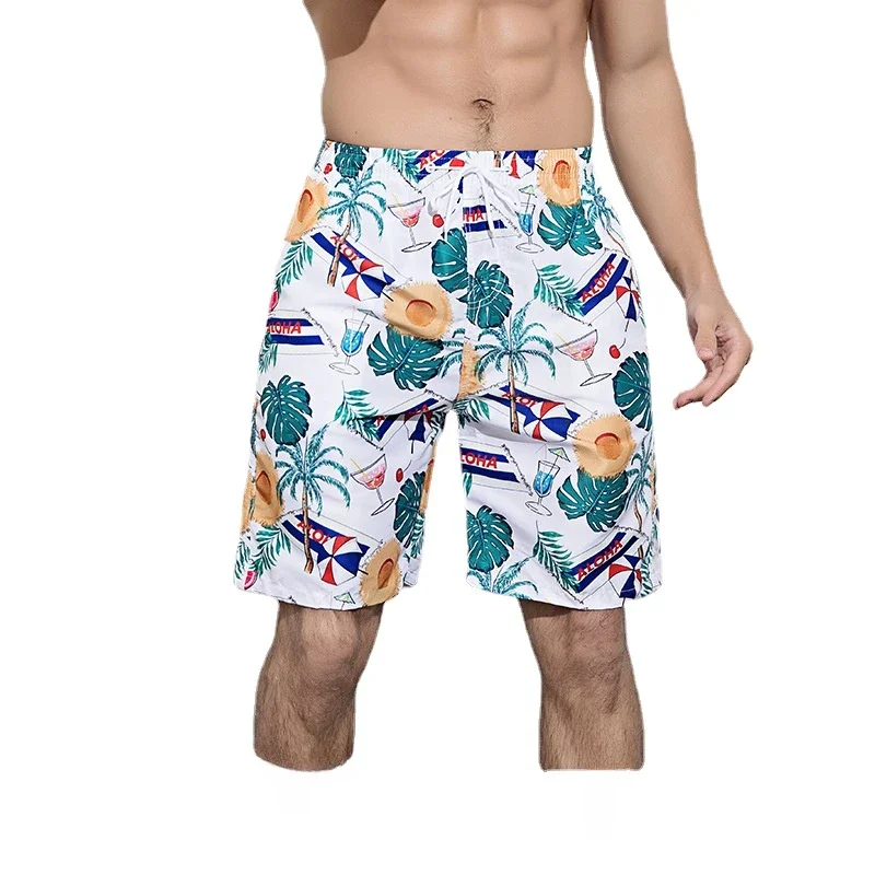 Men's Quick-Dry Beach Shorts for Beach Vacation, Casual Shorts, Loose Five-Minute Pants