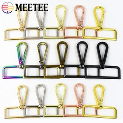 50Pcs 16/20/25/32/50mm Swivel Lobster Clasp Metal Buckles for Bag Strap Webbing Belt Trigger Snap Hooks DIY Sewing Accessories