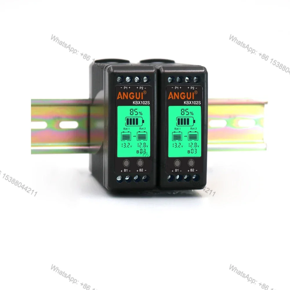 ANGUI Battery Equalizer 10A KBX102S LCD Multi Parallel Connect Rail Voltage Balancer Lead Acid Display Tester 12V 24V 36V 48V