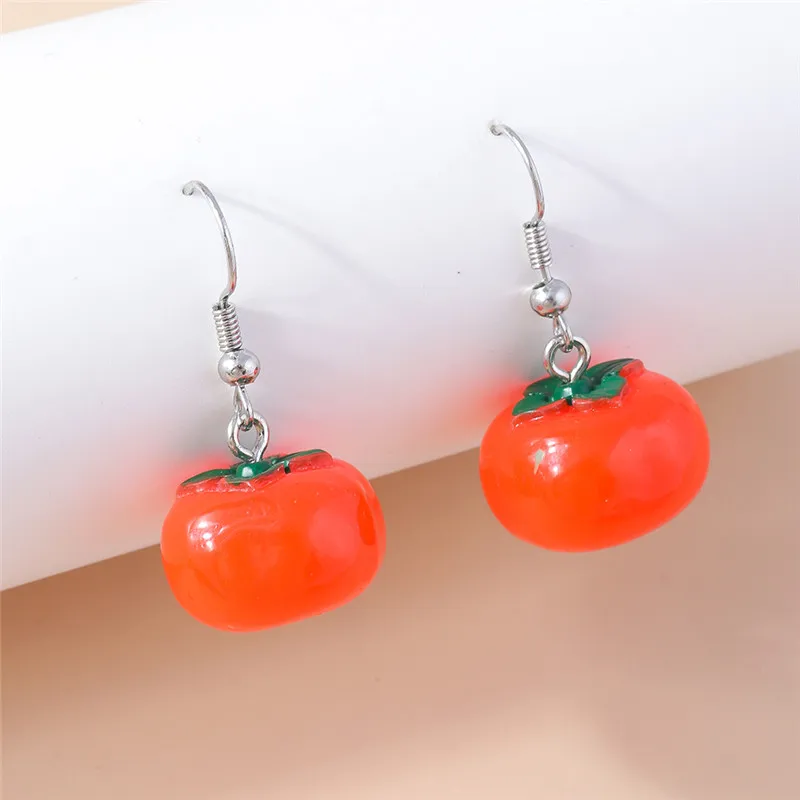 Aihua Cartoon kreative orange Ohrringe für Frauen neue Mode Früchte Ohrringe lustige Schmuck Geschenke – Detail 19