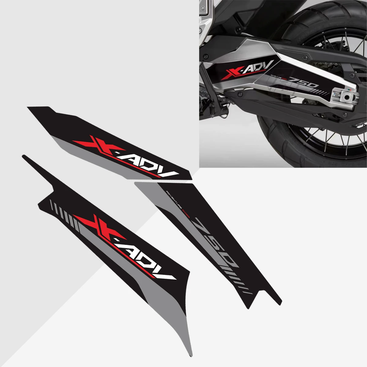 Motorcycle Left/right Swingarm Decal Kit Anti-UV Sticker Fits for Honda X-ADV 750 2017 2018 2019 2020