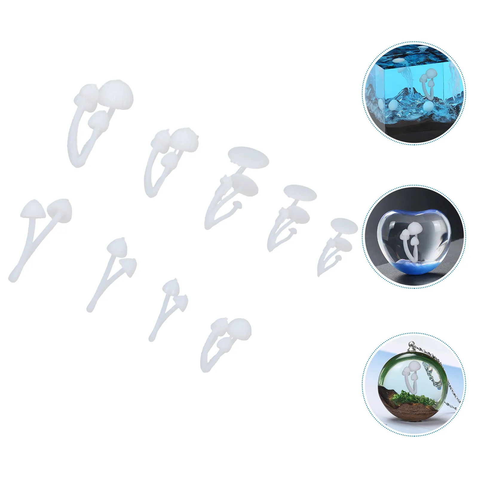 

1Set Fine Quality 3D Printed Style Plastic Mold Kit for DIY Jewelry Making Desktop Ornaments Crystal Filling Creative Craft