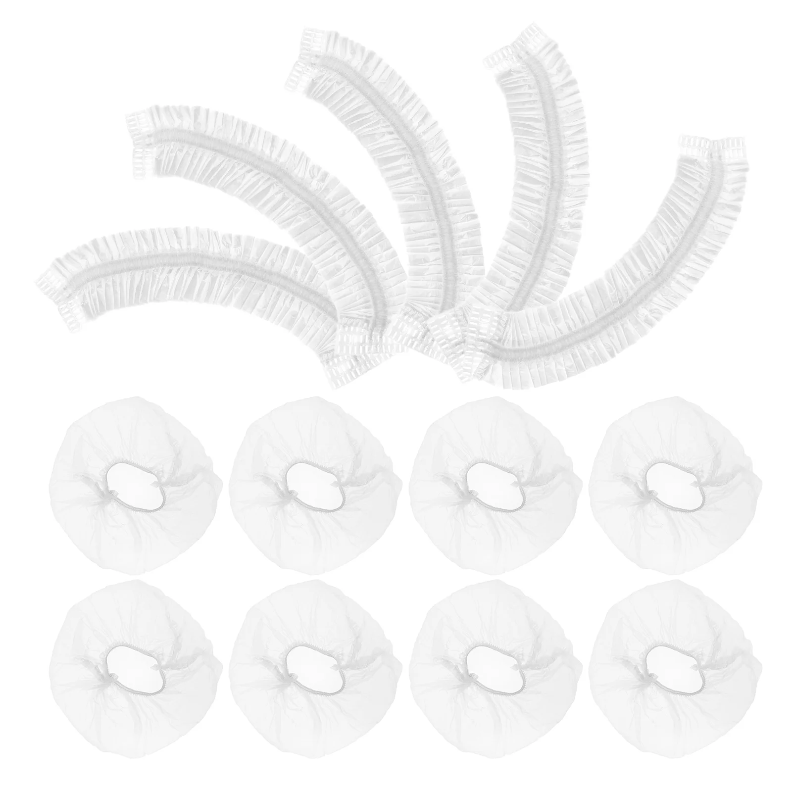 

100pcs Bread Protective Bowl Cover Reusable Elastic Food Baking Supplies Plastic Covers Bowls Proofing Containers Storage