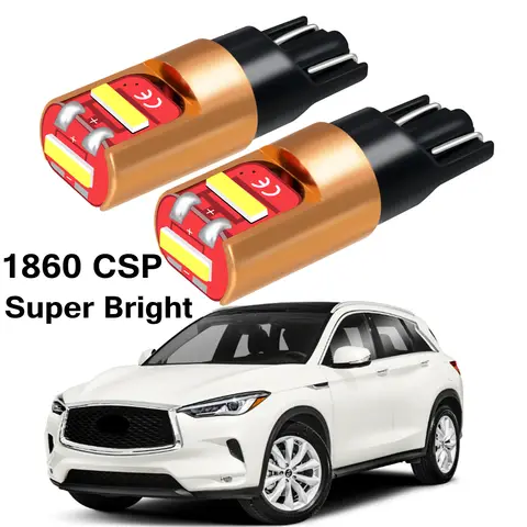 Bombillas LED para coche Infiniti, luces de estacionamiento para Infiniti Q60, Q70, Q80, QX30, QX50, QX56, QX60, QX70, QX80, G25, G35, G37, T10, CSP, 2 piezas