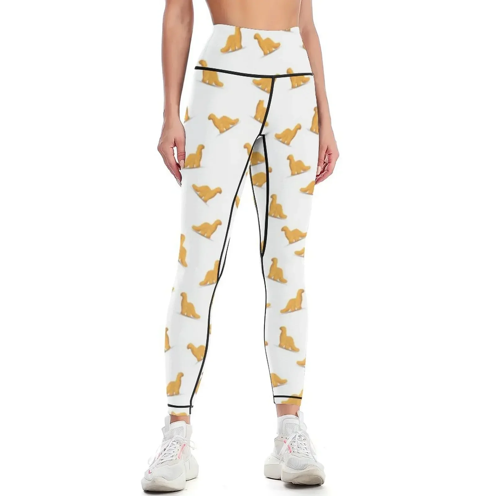 

Dinosaur Chicken Nugget - Brachiosaurus Leggings Women's sportswear Women's sports Fitness's gym clothes Womens Leggings