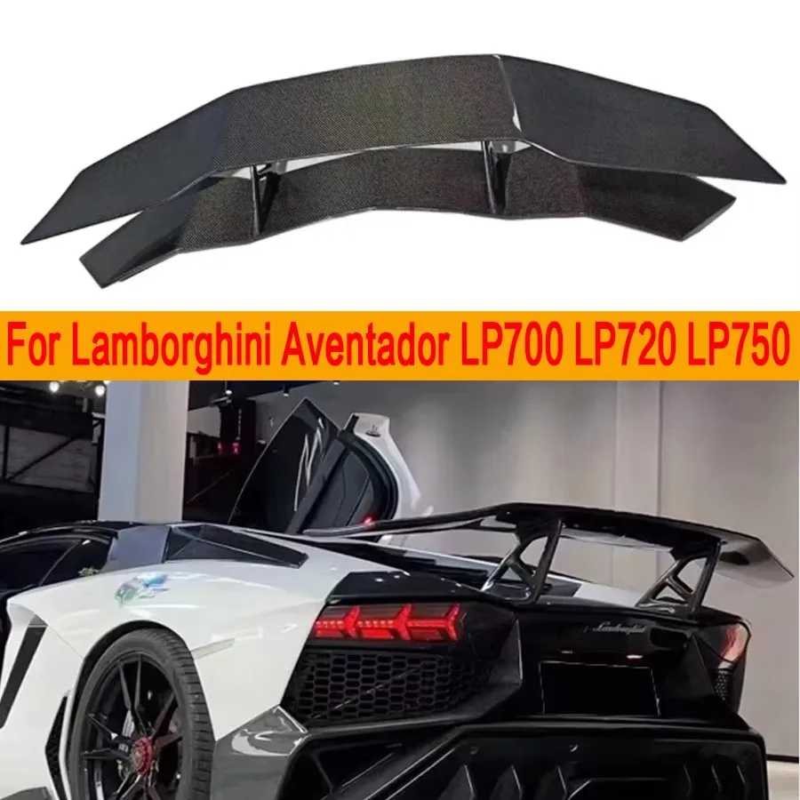 

For Lamborghini Aventador LP700 LP720 LP750 700 carbon fiber Tail fins Rear Spoiler Guide Wing Rear Wing diverter Car Accessorie