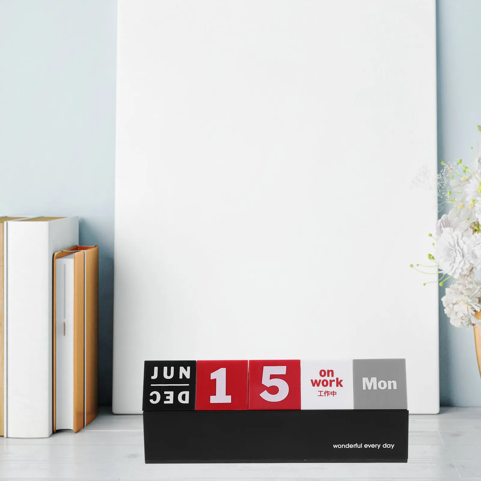 

Деревянный вечный настольный календарь-блок с регулируемым отображением даты и месяца, классический многоразовый настольный декор, офисный календарь-украшение