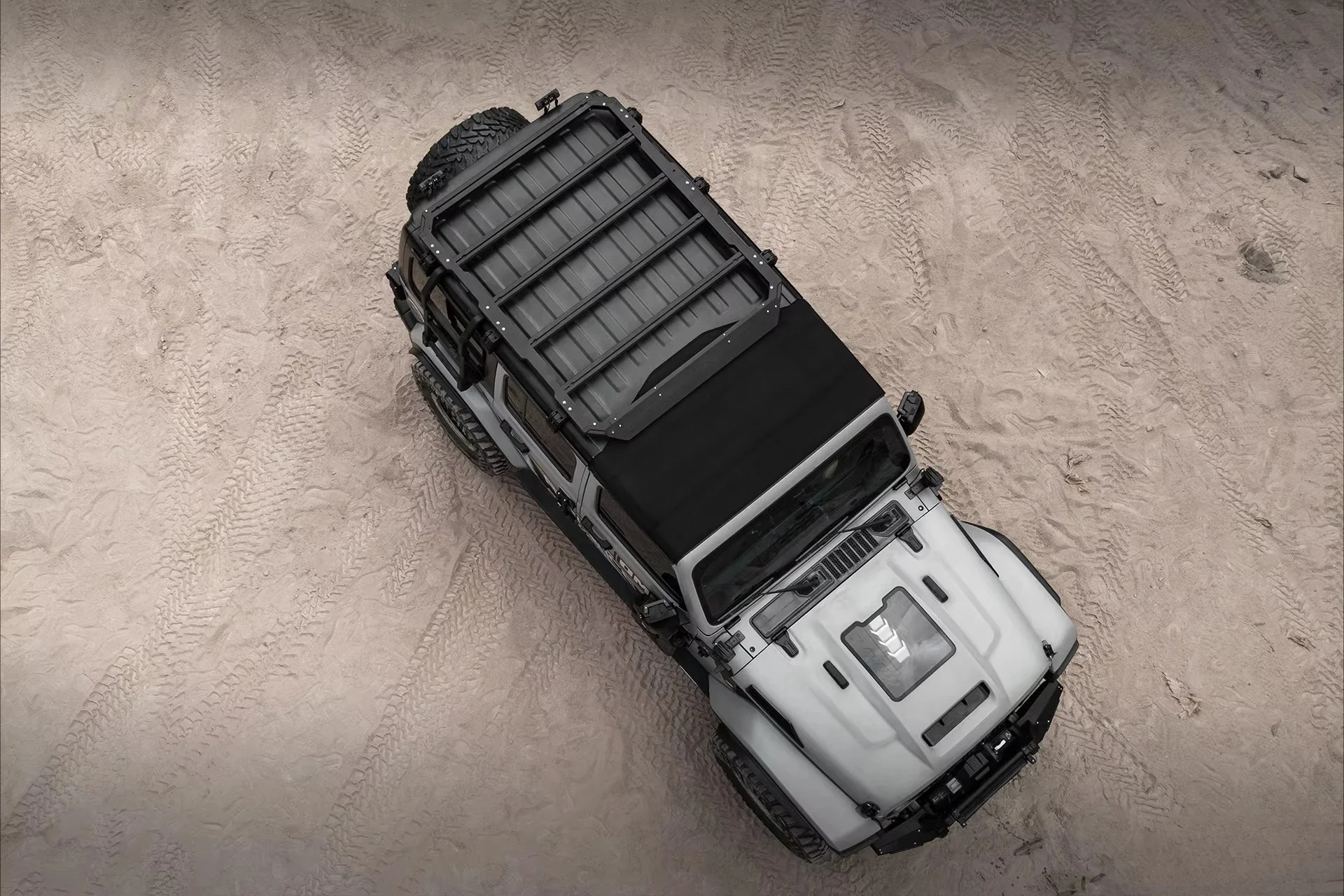 OMU  Series  Multifunctional Roof Platform Roof Rack  for Wrangler JL Rail Frame Luggage Carrier