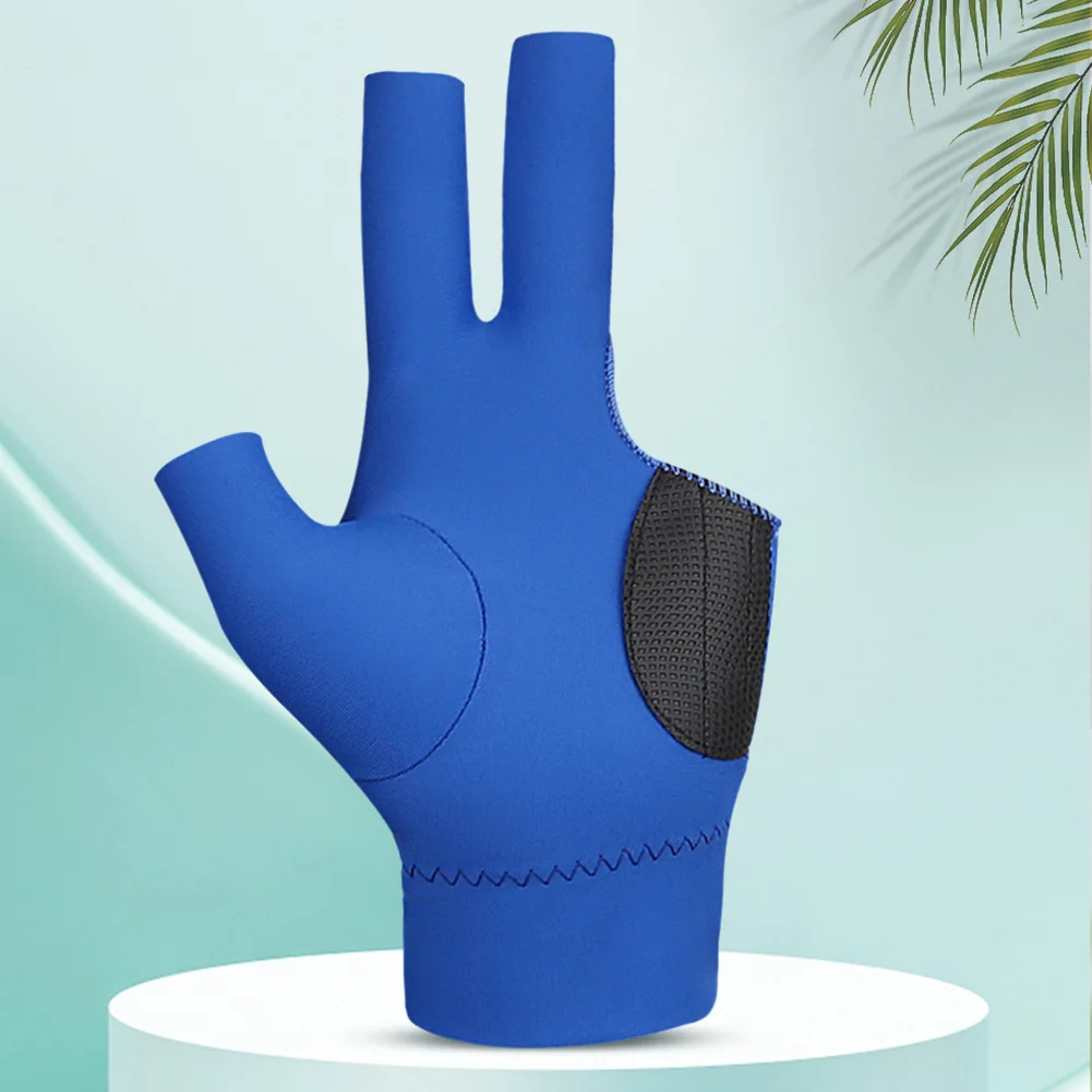 3 Fingers Pool Gloves Pool Cue Gloves Left/Right Hand Breathable Billiard Gloves Billiard Glove for Women Men