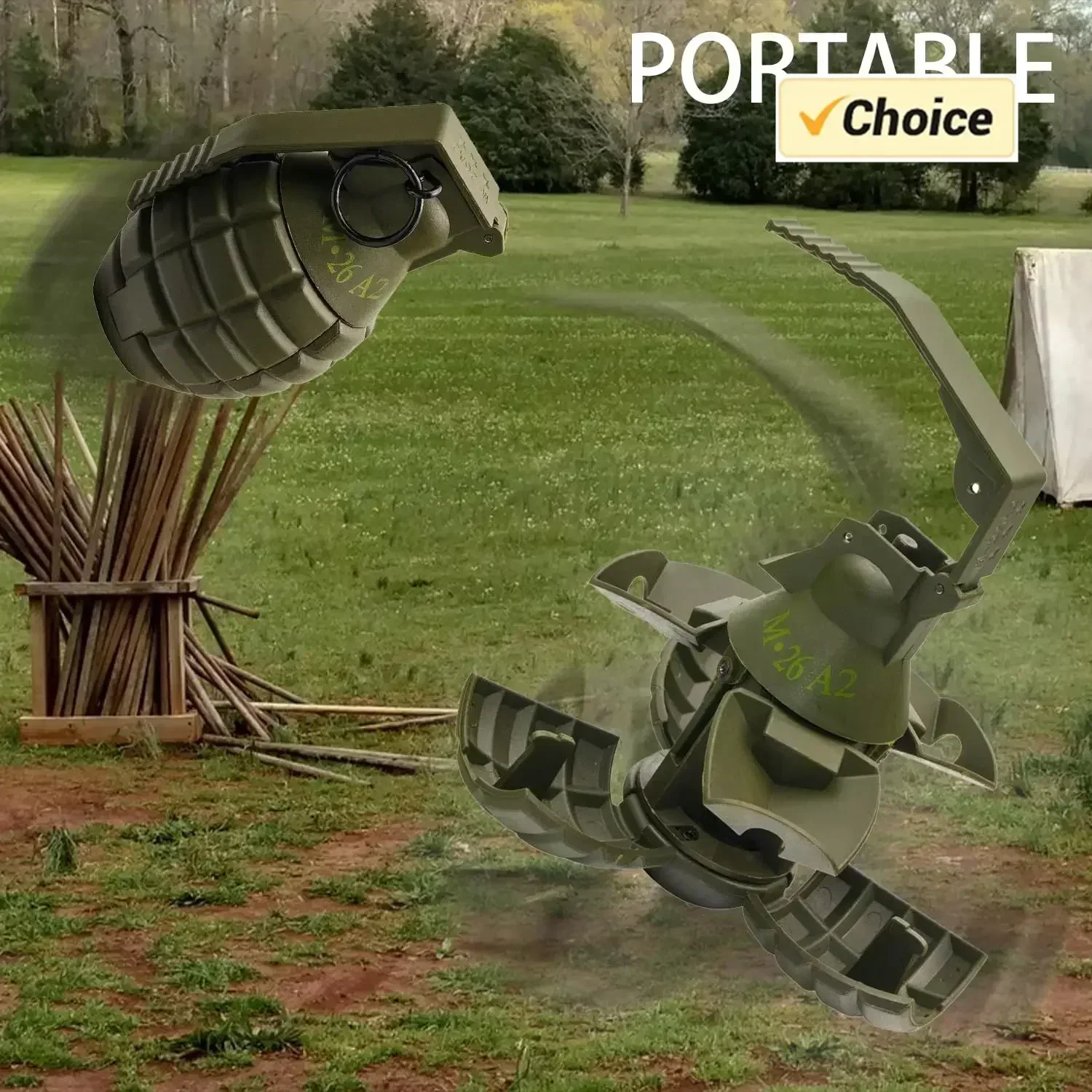 

Игрушечная граната E-Tactical Airsoft, 1 шт., пластиковая модель M26, пружинная, с кольцом для вытягивания, имитация водяной гранаты, для мальчиков 14+, подарок