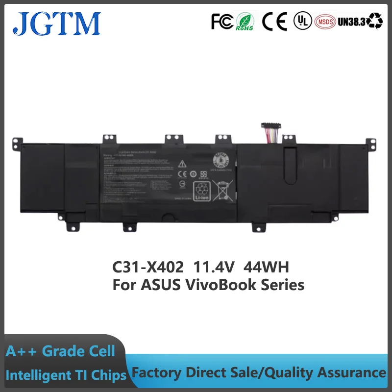 

JGTM C31-X402 Аккумулятор для ноутбука Asus C31X402 AR5B225 0B110-00210000 X40PW91 C21-X401 S300CA-RS91T