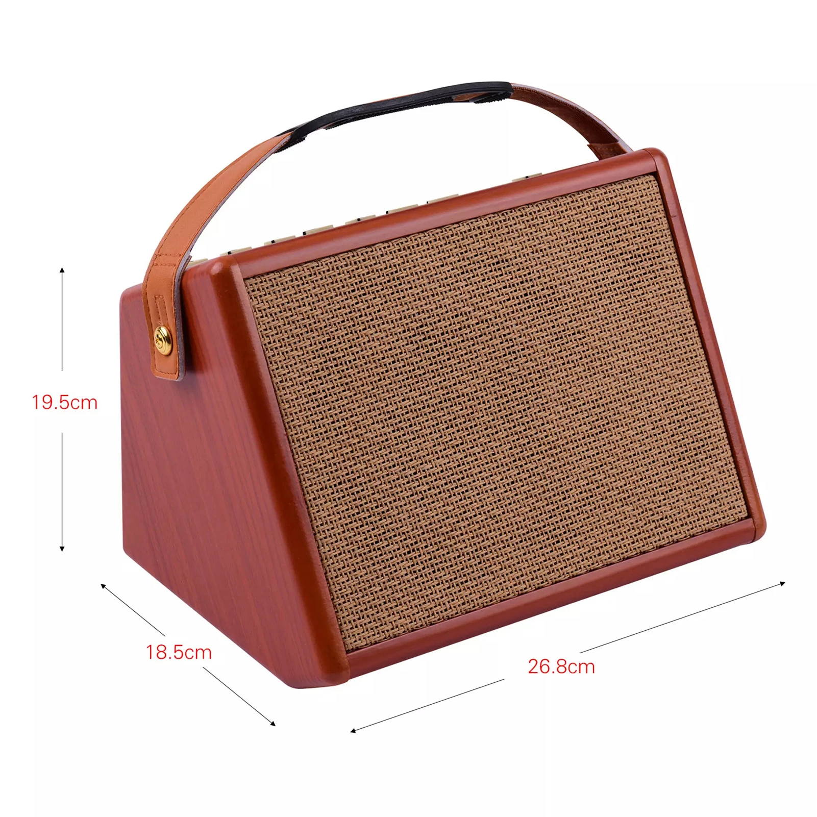 ammoon AC-25 25W Portable Acoustic Guitar Amplifier Rechargeable Amp Wireless BT Speaker Indepedent Reverb Volume Tone