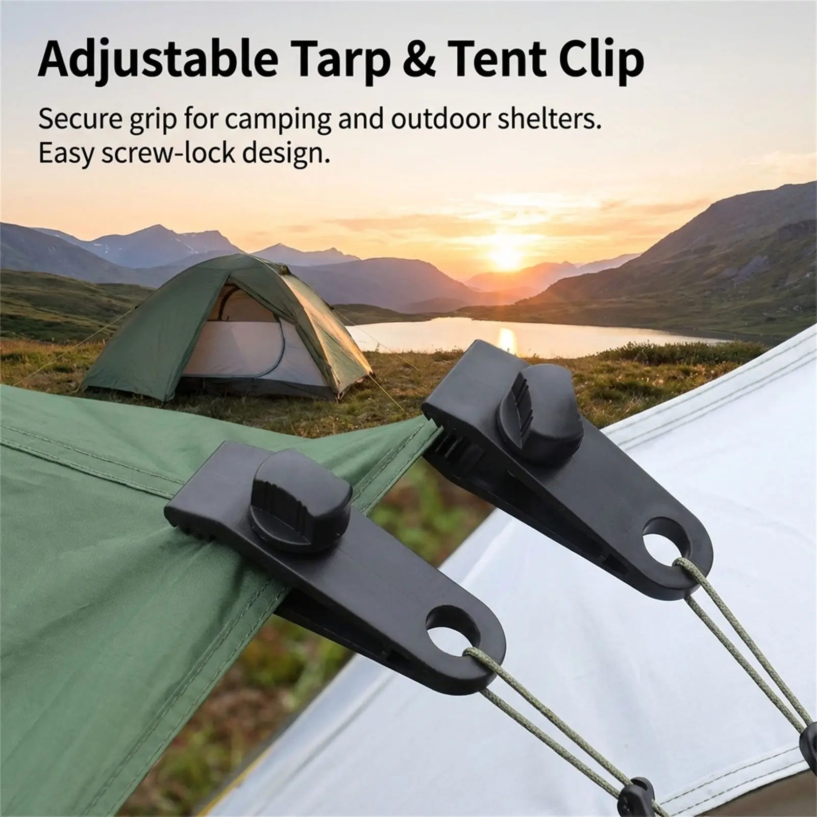 Garden Shade Net Clips Outdoor Tent Clips With Reinforced Windproof Design Durable Plastic Weather Resistant