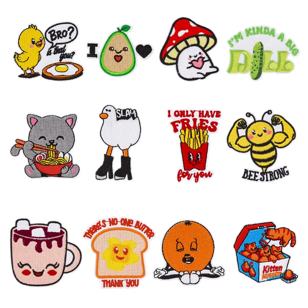 

Cute Animal Kids Embroidery Patch DIY T-shirt Backpack Iron on Patches Craft SewingApplique Sticker Bag Hat Jeans Decor Repair