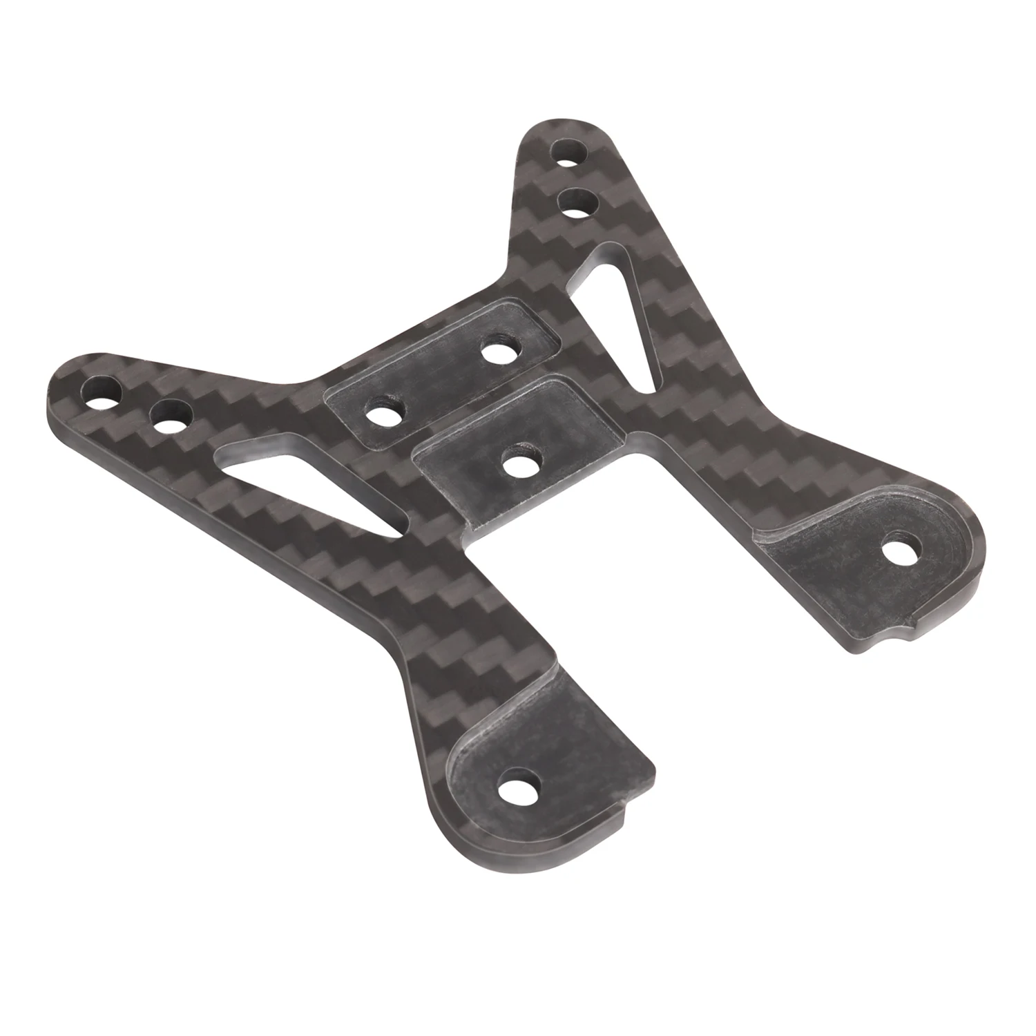 KYX سباق ألياف الكربون الخلفي صدمة برج صدمة جبل ترقيات أجزاء الملحقات ل 1/10 RC سيارة Tamiya The Bigwig 2017 #5