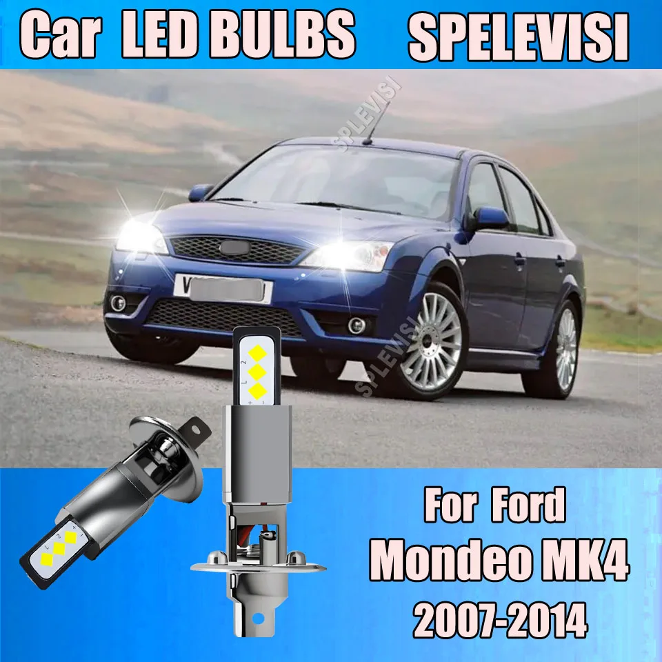 

LED Headlamp Canbus CSP Car Headlight Hi Beam Bulbs 6000LM For Ford Mondeo MK4 2007-2014 2008 2009 2010 2011 2012 2013