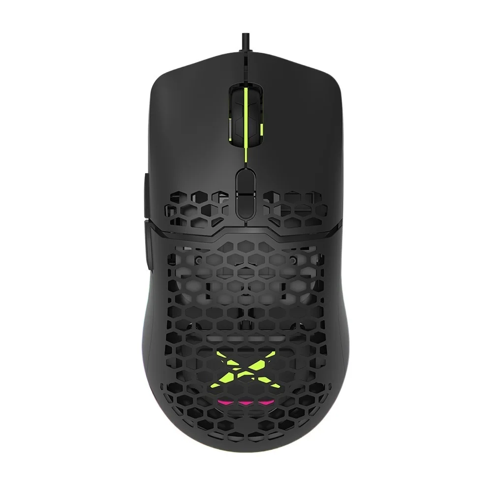 Top! M700 PMW3389 RGB Gaming Mouse 67g Lightweight Honeycomb Shell Ergonomic Mice with Soft rope Cable For Computer Gamer