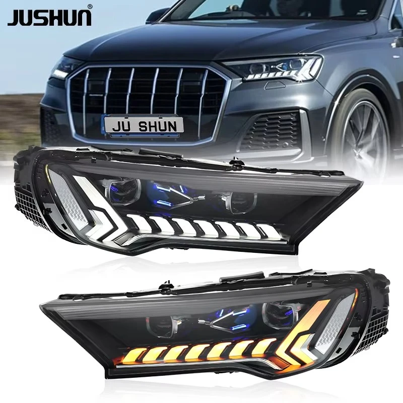 

BR Fit Headlight for Q7 2020-2023 Upgrade Plug and Play Auto Lighting 2020-2023 Streamer Turn signal Headligh