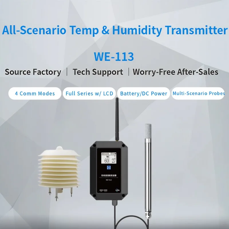 Environmental ±0.2°C/-40~125°C IP67 Wireless & RF Modules LoRa Monitoring Temperature Moisture Humidity Sensor