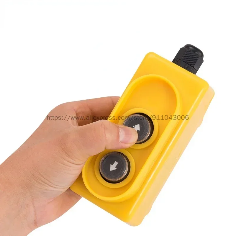 Micro Electric Hoist Switch Lift Small Crane Switch 220V Home Up and Down Button Switch Remote Control