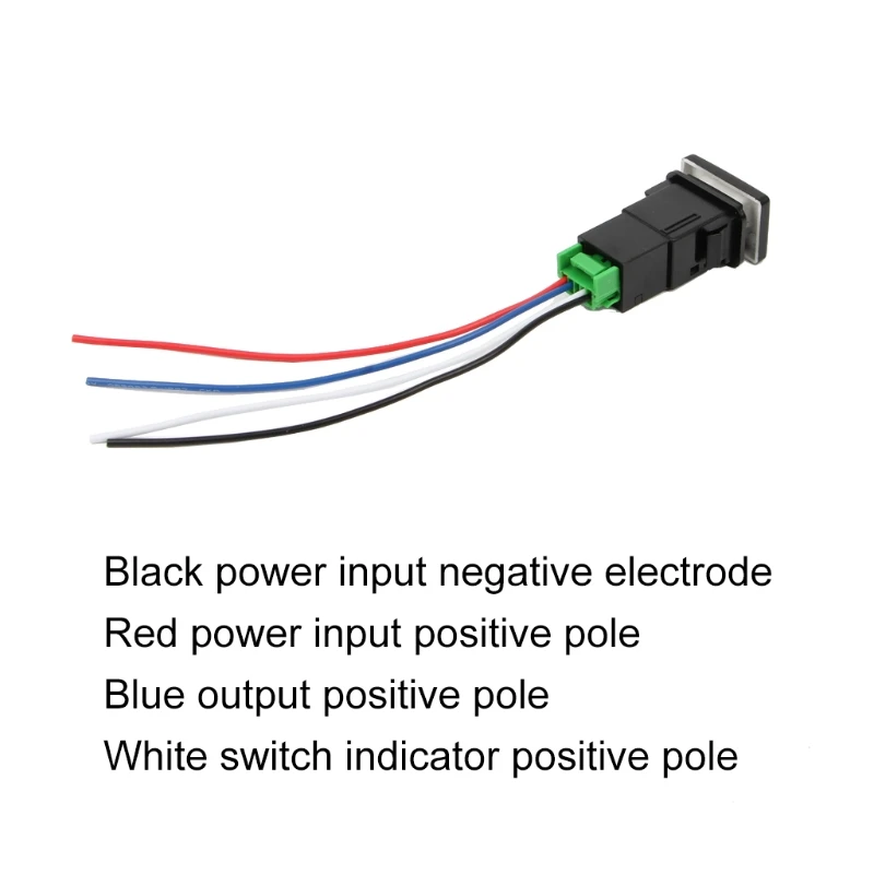 

A70F Wearproof for DC 12V 4 Wire Rear Fog Light Switch Foglight Button for Camry Prius