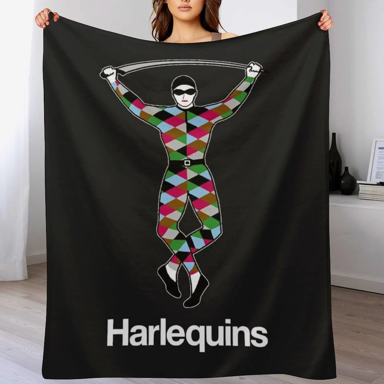 

The Harlequins Essential Throw Blanket Decorative Beds Luxury St wednesday Flannels Blankets