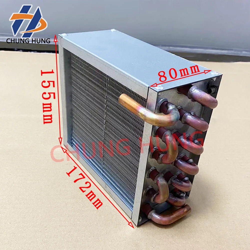Special Condenser for UV Curing Lamp Chiller Water Tank, Rapid Cooling, Copper Tubes with Heat Sink Fins